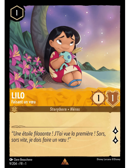 S1 - 009/204 - Lilo : Faisant un voeu - Disney Lorcana - Série 1