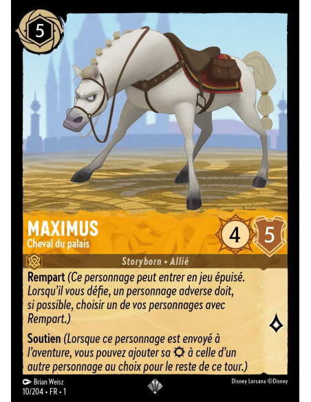 S1 - 010/204 - Maximus : Cheval du palais - Disney Lorcana - Série 1