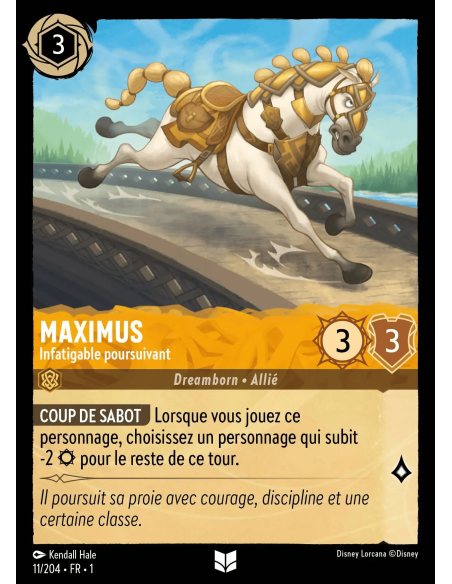 S1 - 011/204 - Maximus : Infatigable poursuivant - Disney Lorcana - Série 1