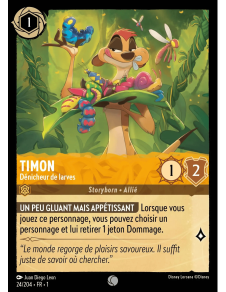 S1 - 024/204 - Timon : Dénicheur de larve - Disney Lorcana - Série 1