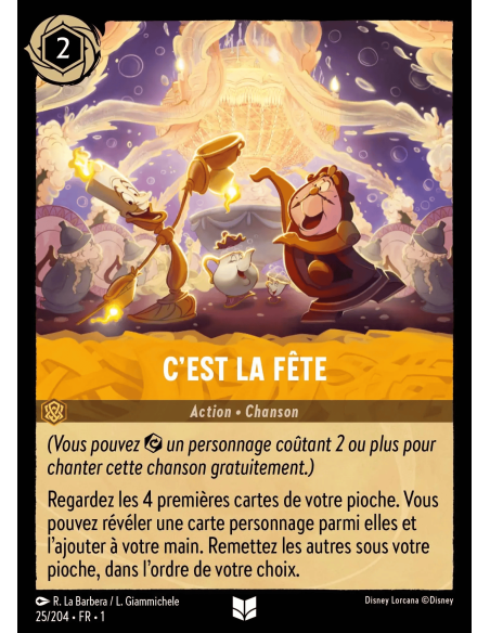 S1 - 025/204 - C’est la fête - Disney Lorcana - Série 1