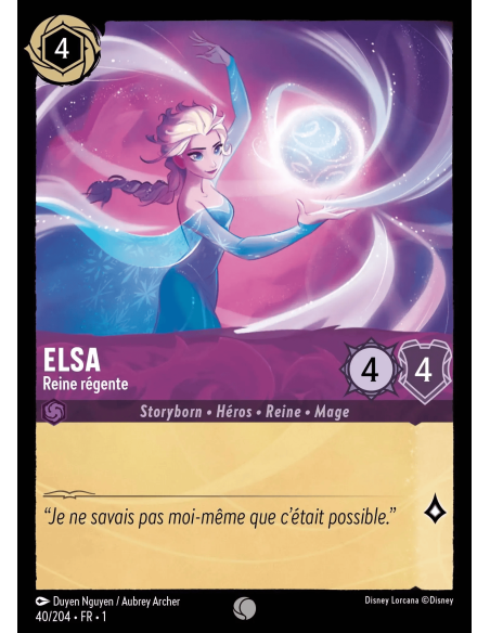 S1 - 040/204 - Elsa : Reine régente - Disney Lorcana - Série 1