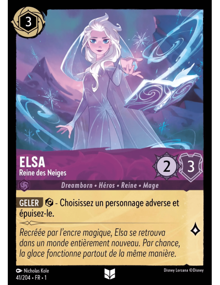 S1 - 041/204 - Elsa : Reine des Neiges - Disney Lorcana - Série 1
