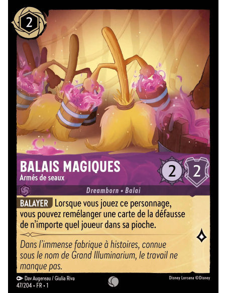 S1 - 047/204 - Balais Magiques - Disney Lorcana - Série 1