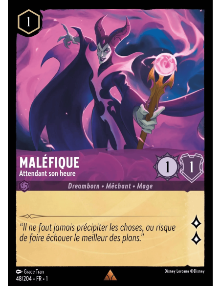 S1 - 048/204 - Maléfique : Attendant son heure - Disney Lorcana - Série 1