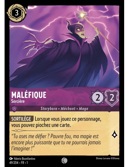 S1 - 049/204 - Maléfique : Sorcière - Disney Lorcana - Série 1