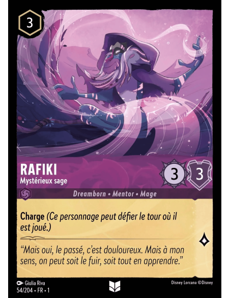 S1 - 054/204 - Rafiki : Mystérieux sage - Disney Lorcana - Série 1