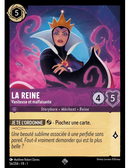 S1 - 056/204 - La Reine : Vaniteuse et malfaisante - Disney Lorcana - Série 1