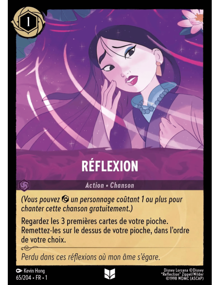 S1 - 065/204 - Réflexion - Disney Lorcana - Série 1