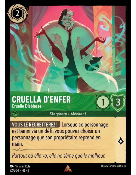S1 - 072/204 - Cruella D'Enfer : Cruelle Diablesse