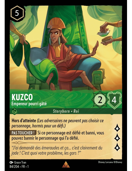S1 - 084/204 - Kuzco : Empereur pourri gâté - Disney Lorcana - Série 1