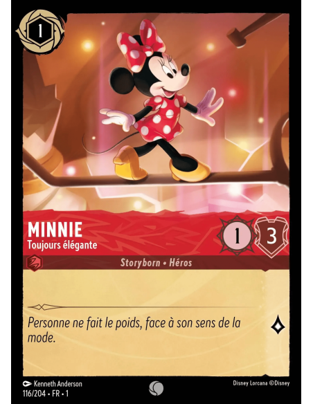 S1 - 116/204 - Minnie : Toujours élégante - Disney Lorcana - Série 1