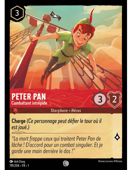 S1 - 119/204 - Peter Pan : Combattant intrépide - Disney Lorcana - Série 1