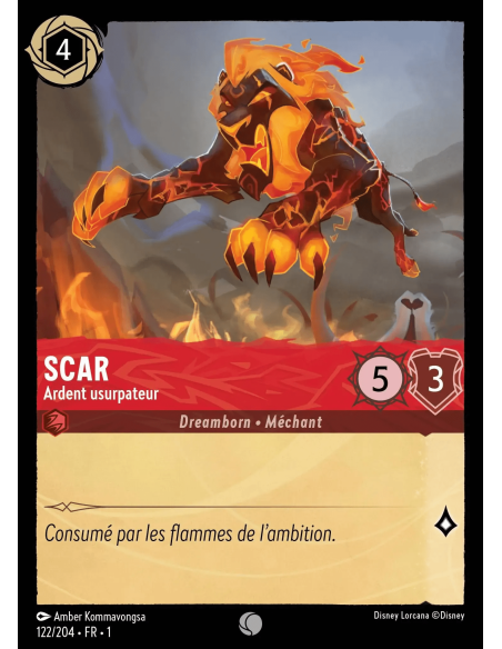 S1 - 122/204 - Scar : Ardent usurpateur - Disney Lorcana - Série 1
