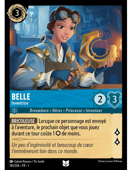 S1 - 141/204 - Belle : Inventrice - Disney Lorcana - Série 1