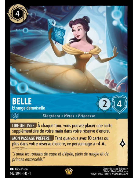 S1 - 142/204 - Belle : Étrange demoiselle - Disney Lorcana - Série 1