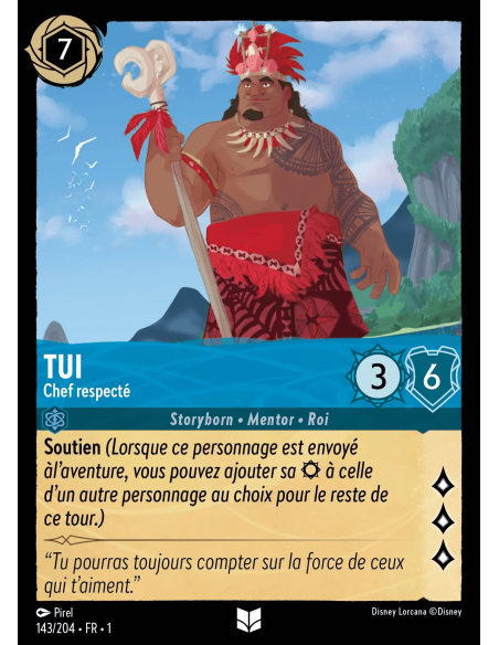 S1 - 143/204 - Tui : Chef respecté - Disney Lorcana - Série 1