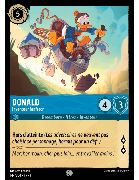S1 - 144/204 - Donald : Inventeur fanfaron - Disney Lorcana - Série 1