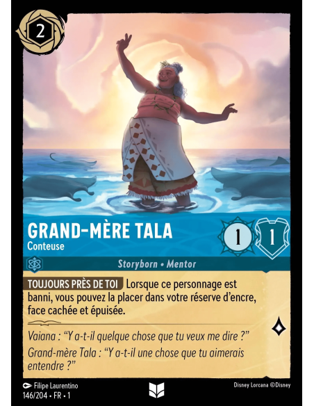 S1 - 146/204 - Grand-mère Tala : Conteuse - Disney Lorcana - Série 1