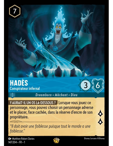 S1 - 147/204 - Hadès : Conspirateur infernal - Disney Lorcana - Série 1