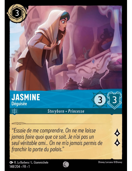S1 - 148/204 - Jasmine : Déguisée - Disney Lorcana - Série 1
