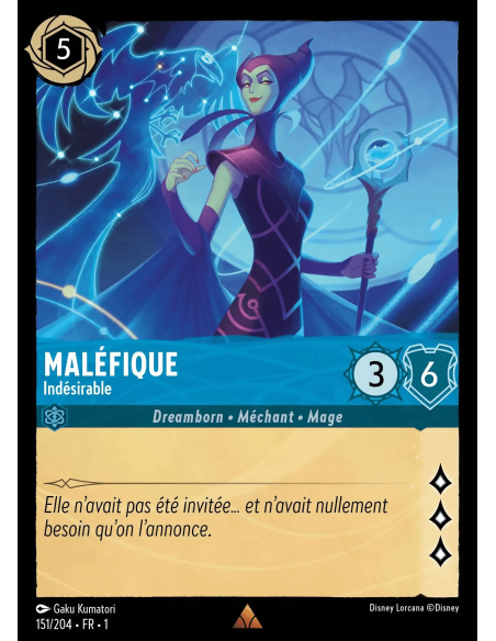 S1 - 151/204 - Maléfique : Indésirable - Disney Lorcana - Série 1