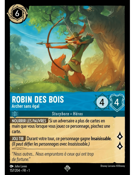 S1 - 157/204  : Robin des Bois : Archer sans égal - Disney Lorcana - Série 1