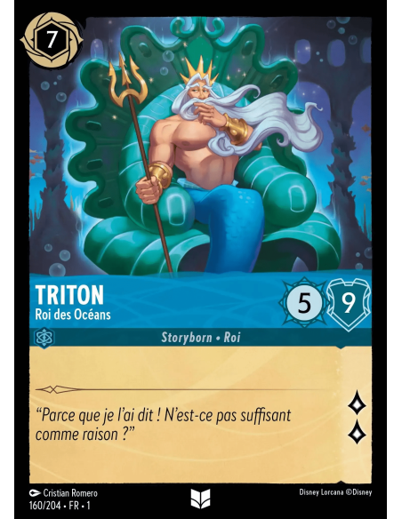 S1 - 160/204 - Triton : Roi des Océans - Disney Lorcana - Série 1