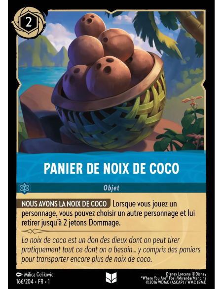 S1 - 166/204 - Panier de noix de coco - Disney Lorcana - Série 1