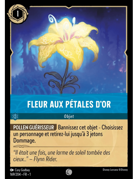 S1 - 169/204 - Fleur aux pétales d'or