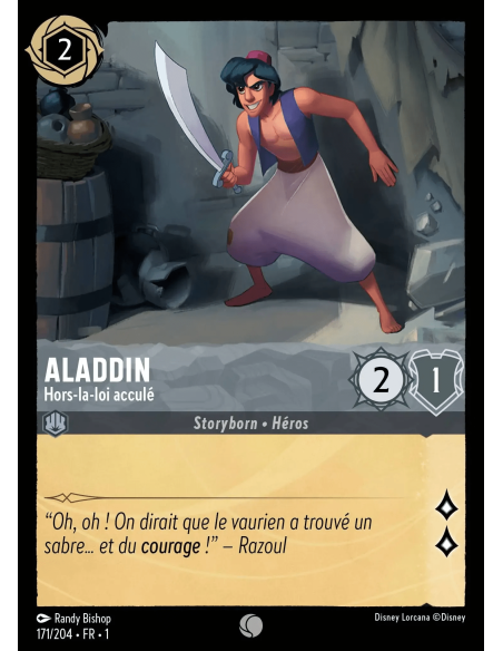 S1 - 171/204 - Aladdin : Hors-la-loi acculé - Disney Lorcana - Série 1