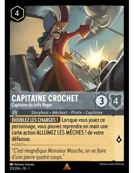 S1 - 173/204 - Capitaine Crochet : Capitaine du Jolly Roger - Disney Lorcana - Série 1