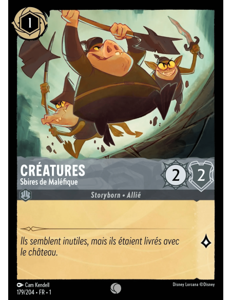 S1 - 179/204 - Créatures : Sbires de Maléfique - Disney Lorcana - Série 1