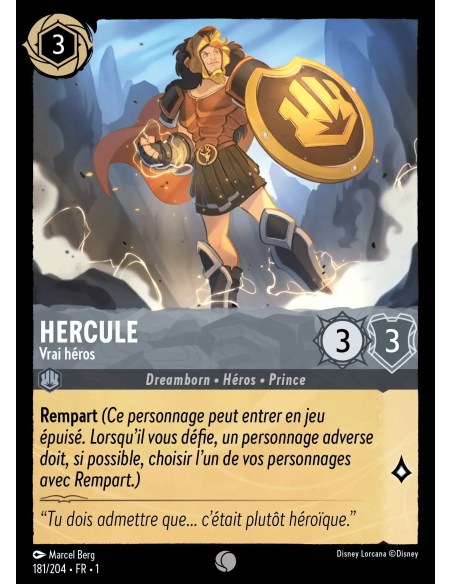 S1 - 181/204 - Hercule : Vrai héros - Disney Lorcana - Série 1
