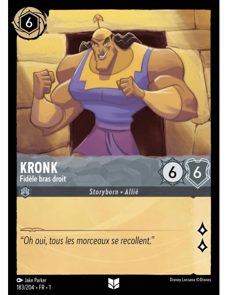 S1 - 183/204 - Kronk : Fidèle bras droit - Disney Lorcana - Série 1