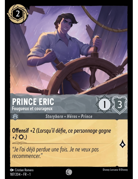 S1 - 187/204 - Prince Eric : Fougueux et courageux - Disney Lorcana - Série 1