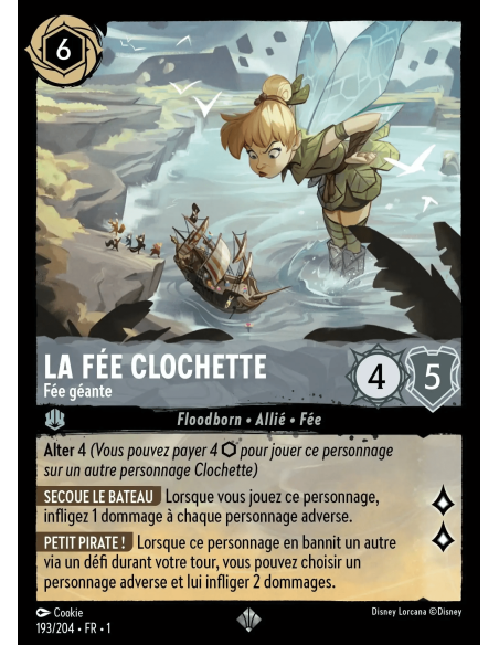 S1 - 193/204 - La Fée Clochette : Fée géante - Disney Lorcana - Série 1