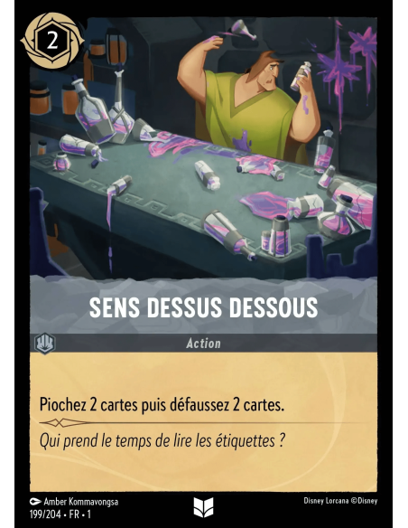 S1 - 199/204 - Sens dessus dessous - Disney Lorcana - Série 1