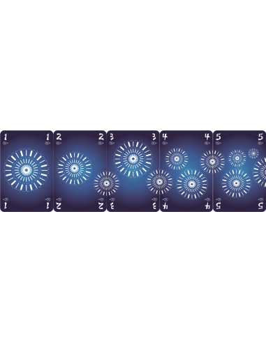 Hanabi - Jeux de société - Jeux Coopératifs - contenu - matériel - cartes - visuel