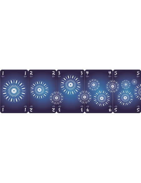 Hanabi - Jeux de société - Jeux Coopératifs - contenu - matériel - cartes - visuel