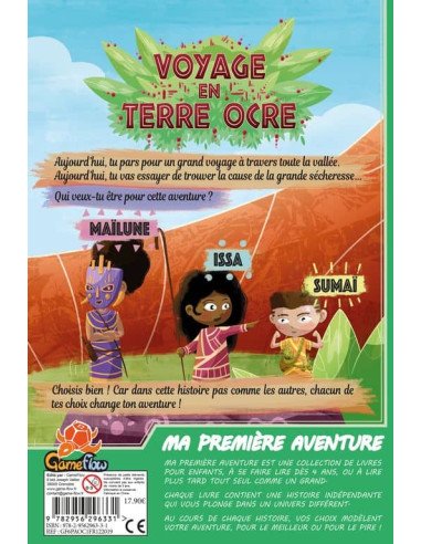 Ma Première Aventure : Voyage en Terre Ocre - Jeux Enfants - Jeux 4 ans - dos