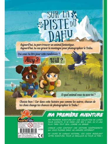 Ma Première Aventure : Sur la Piste du Dahu (Version Longue) - Jeux Enfants - Jeux 4 ans - dos