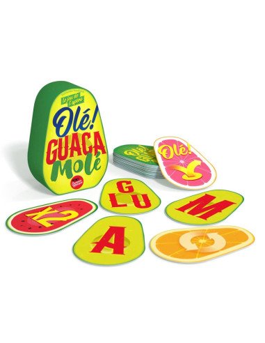 Olé Guacamole ! - Jeux d'ambiance - Jeux pour l'Apéro - cover - couverture - boîte - contenu - matériel - cartes