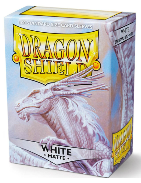 Dragon Shield - Standard Sleeves - Matte White (x100)