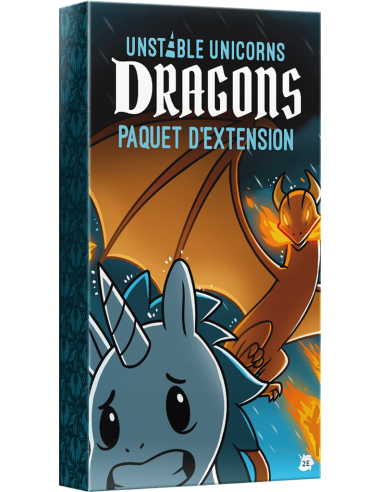 Unstable Unicorns : Dragons (Ext) - Jeux de société - Jeux Familiaux - cover - couverture - boîte