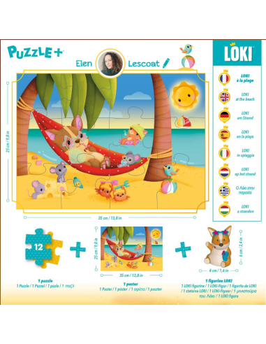 Puzzle 3 ans - Loki - Dos