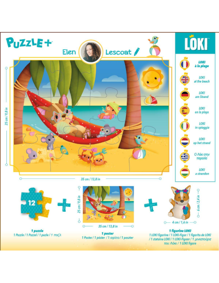 Puzzle 3 ans - Loki - Dos