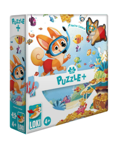 Puzzle 4 ans - Loki fait de la plongée - Boite