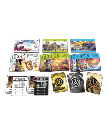 Air, Land & Sea : Bestioles en Guerre - Jeux de société - Jeux 2 Joueurs - contenu - matériel - cartes