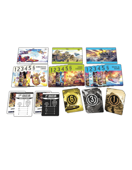 Air, Land & Sea : Bestioles en Guerre - Jeux de société - Jeux 2 Joueurs - contenu - matériel - cartes